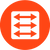 wide body pickleball shape icon